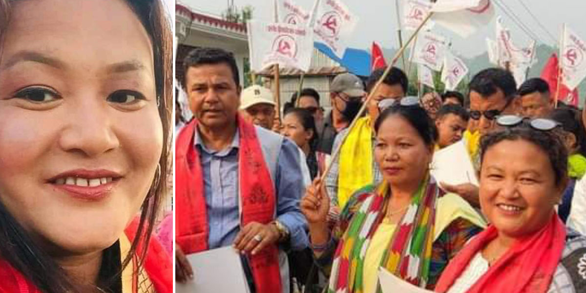 माझी समुदायबाट गाउँपालिका अध्यक्षको पहिलो उम्मेदवार