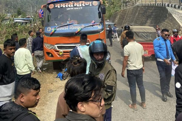 बीपी राजमार्गमा बसको ठक्करबाट पूर्वसैनिकको मृत्यु
